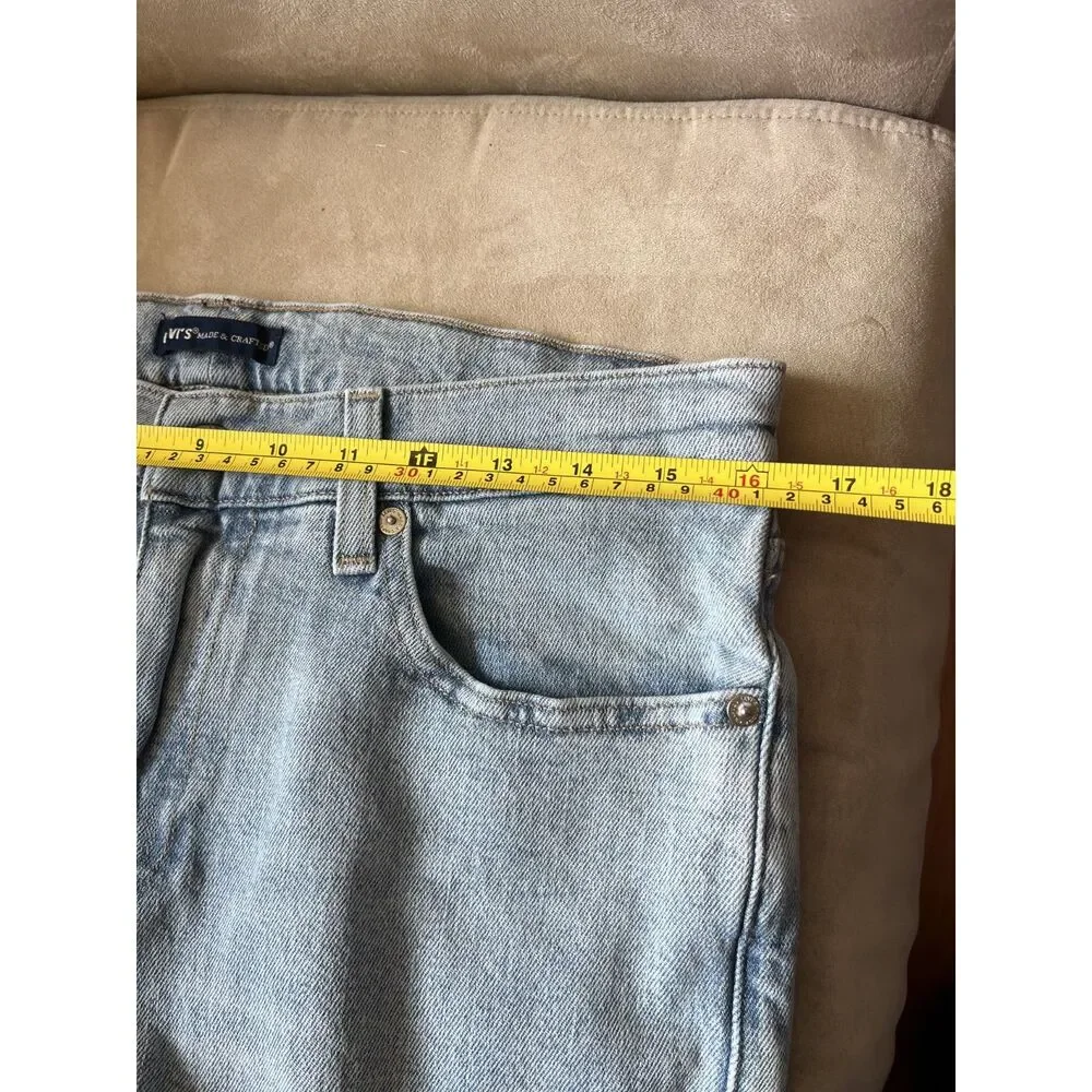 Levi’s Made & Crafted 511 Slim Jeans Men’s 32x34 Light Wash Blue Denim
